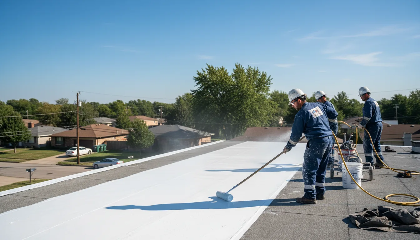 Commercial roof coating in Morrisville, MO near me